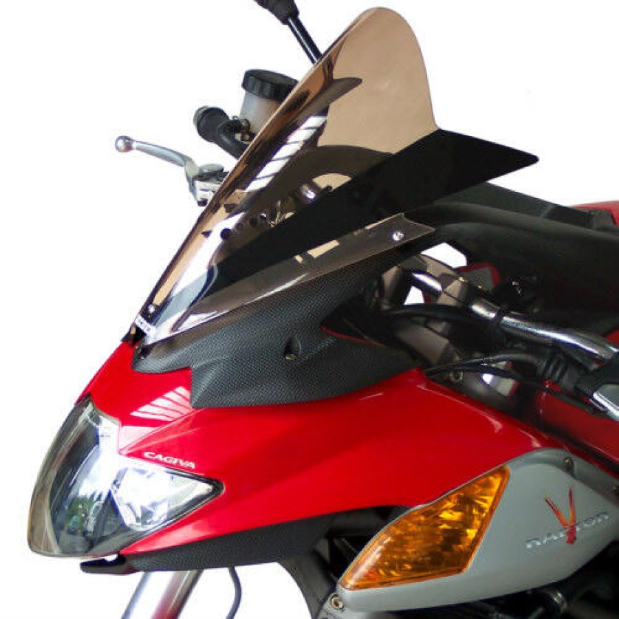 ΖΕΛΑΤΙΝΑ SECDEM-BULLSTER ΓΙΑ CAGIVA V RAPTOR 600 (2001-2007) DOUBLE BUBBLE - Φιμέ σκούρο