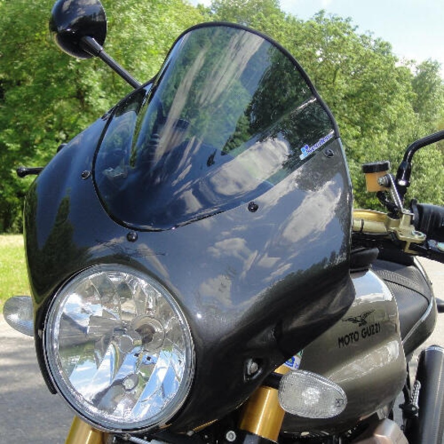 ΖΕΛΑΤΙΝΑ SECDEM-BULLSTER ΓΙΑ MOTO GUZZI 1100 V11 SPORT COPPA ITALIA (2001-2006) DOUBLE BUBBLE - Μαύρο
