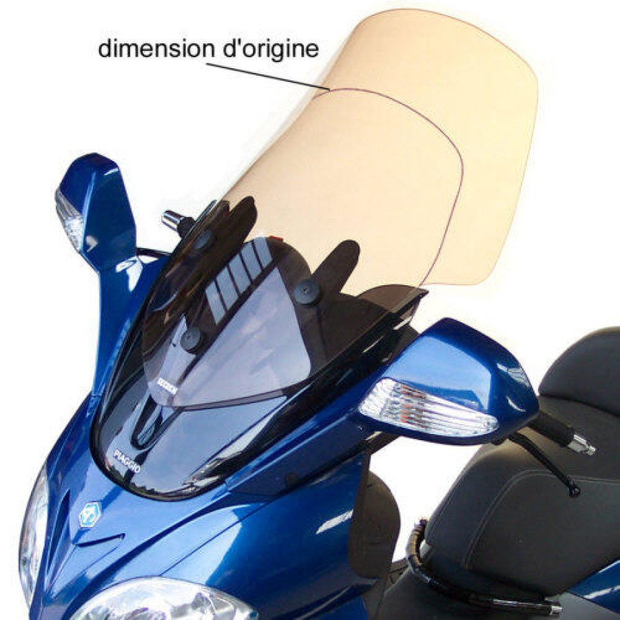 ΖΕΛΑΤΙΝΑ SECDEM-BULLSTER ΓΙΑ PIAGGIO X9 125/250 Evo (2005-2010) ΨΗΛΗ - Διάφανο